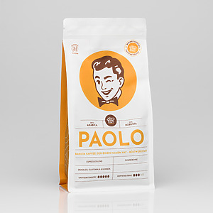 Röstwerkstatt Paolo Ganze Espressobohnen 90 10 Arabica Robusta Mittelkräftig Schokoladig Brasilien Guatemala Uganda C Pao Gb 999 06