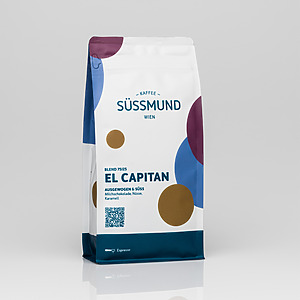 Süssmund Kaffee El Capitan Ganze Espressobohnen Blend 75 25 Arabica Robusta Kraftvoll Schokolade Nuss Karamell Für Cappuccino C Elc Gb 999 01
