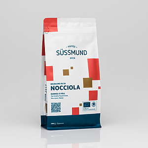 Süssmund Kaffee Nocciola Bio Blend 70 30 Arabica Robusta Ganze Espressobohnen Kräftig Cremig Haselnuss Kakao Für Cappuccino C Noc Gb 999 01