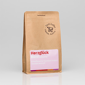 Fürth Kaffee Herzglück Koffeinfrei Entkoffeiniert Blend Arabica Ganze Bohnen Mild Harmonisch Aromatisch Swiss Water Process C Her Gb 250 03